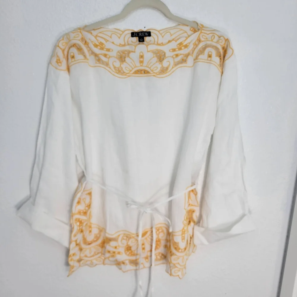 J. Crew cutwork tunic